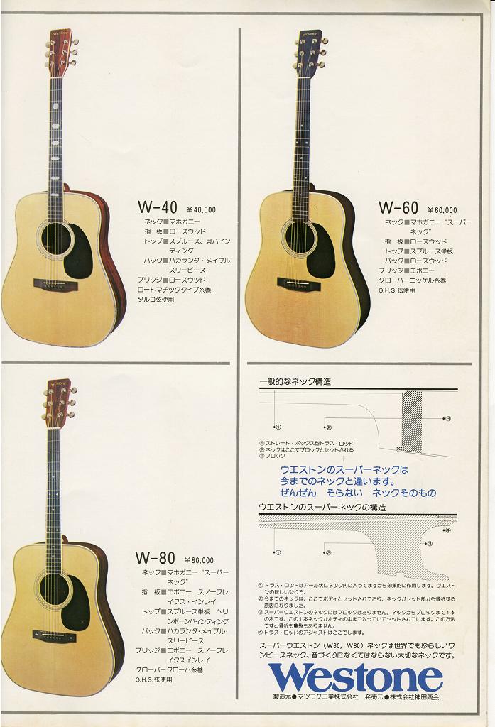 WESTONE  ギター　［マツモク製造］